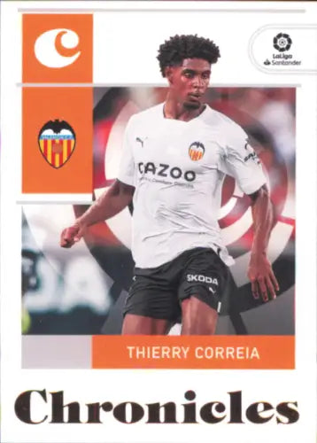 Thierry Correia soccer card from 2022-23 Panini Chronicles La Liga collection