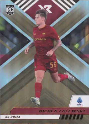 2022-23 Panini Chronicles Serie A Nicola Zalewski Rookie XR AS Roma trading card