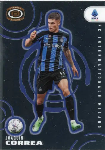 Joaquín Correa soccer card from 2022-23 Panini Chronicles Serie A collection