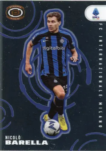 Nicolò Barella soccer card from 2022-23 Panini Chronicles Serie A #274 Dynagon Inter Milan