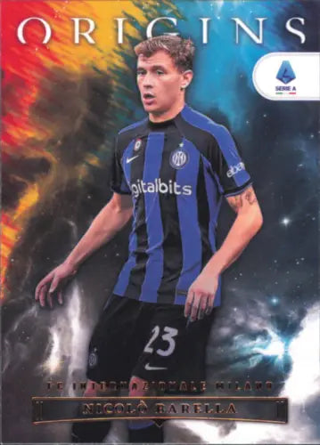 Nicolò Barella soccer card from 2022-23 Panini Chronicles Serie A #88 Origins