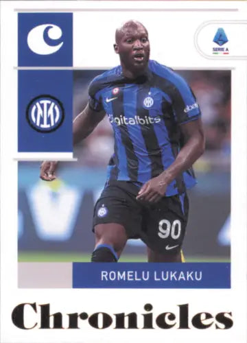 Romelu Lukaku 2022-23 Panini Chronicles Serie A #9 Inter Milan Soccer Card NM-MT