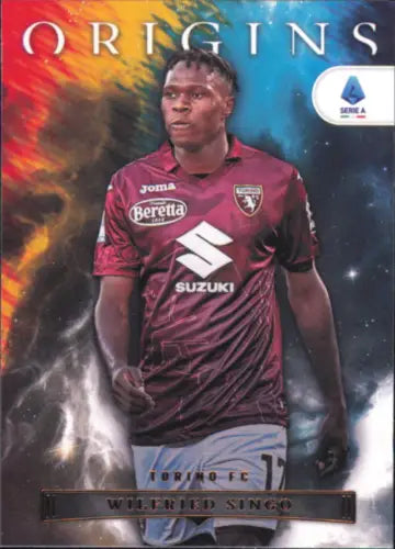 Wilfried Singo soccer card from 2022-23 Panini Chronicles Serie A Torino FC NM-MT