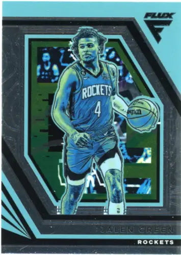 2022-23 Panini Flux Jalen Green Houston Rockets Basketball Card NM-MT