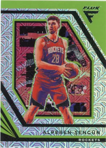 Alperen Sengun 2022-23 Panini Flux Silver Mojo Houston Rockets Basketball Card