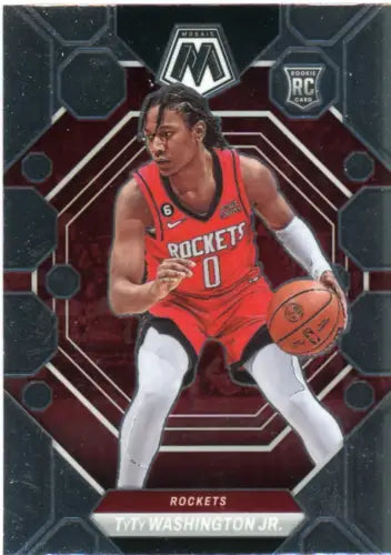 2022-23 Panini Mosaic TyTy Washington Jr. Rookie Card Houston Rockets NM-MT