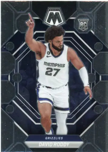 2022-23 Panini Mosaic David Roddy Rookie Memphis Grizzlies Basketball Card NM-MT