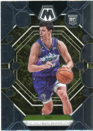 Simone Fontecchio 2022-23 Panini Mosaic Rookie Card Utah Jazz NM-MT condition