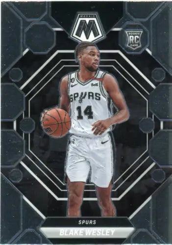 Blake Wesley 2022-23 Panini Mosaic Rookie Card San Antonio Spurs NBA NM-MT