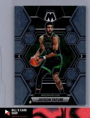 Jayson Tatum basketball card from 2022-23 Panini Mosaic for Boston Celtics fans