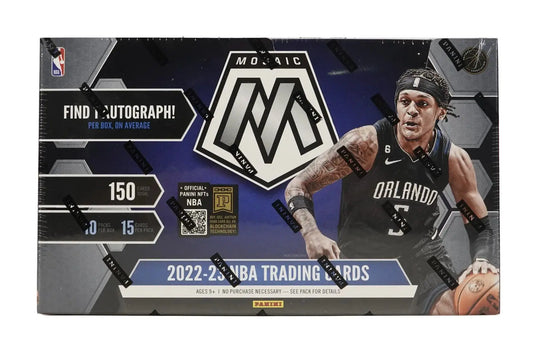 2022-23 Panini Mosaic Basketball Hobby Box with Orlando Magic player featuring rookie autographs mosaic