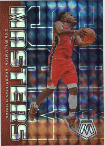 Zion Williamson basketball card from 2022-23 Panini Mosaic Jam Masters Mosaic #18