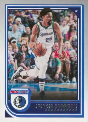 Spencer Dinwiddie basketball card from 2022-23 Panini NBA Hoops with original gloss