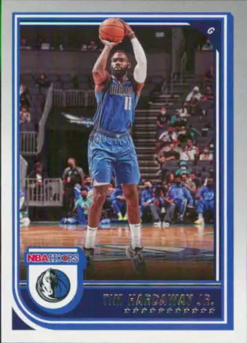 Tim Hardaway Jr. basketball card 2022-23 Panini NBA Hoops original gloss Mavericks