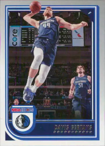 Davis Bertans basketball card from 2022-23 Panini NBA Hoops featuring original gloss