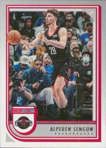 Alperen Sengun basketball card from 2022-23 Panini NBA Hoops with original gloss