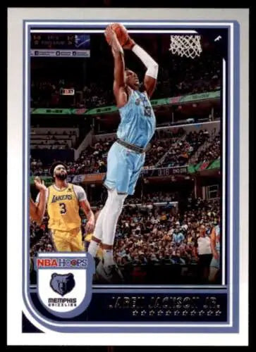 2022-23 Panini NBA Hoops Jaren Jackson Jr. trading card with original gloss finish