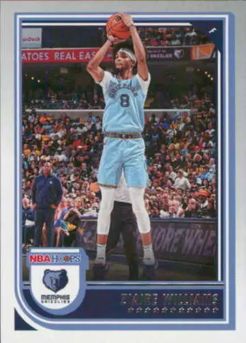 Ziaire Williams basketball card from 2022-23 Panini NBA Hoops original gloss Grizzlies