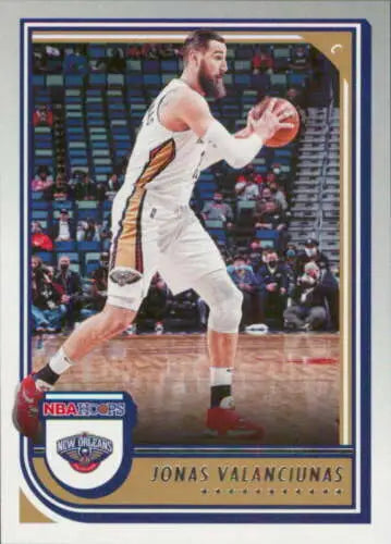 2022-23 Panini NBA Hoops #143 Jonas Valanciunas basketball card with original gloss