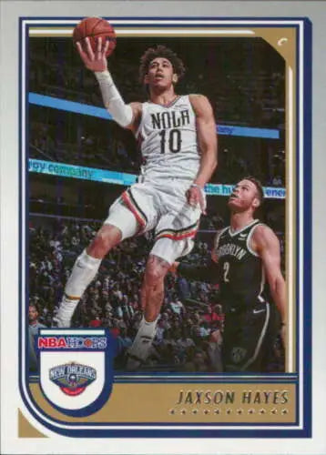 Jaxson Hayes basketball card from 2022-23 Panini NBA Hoops with original gloss finish