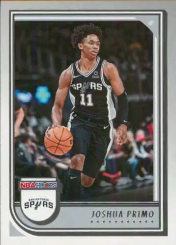 Joshua Primo basketball card from 2022-23 Panini NBA Hoops with original gloss finish