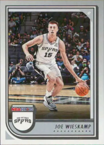 2022-23 Panini NBA Hoops #156 Joe Wieskamp basketball card with original gloss, Spurs