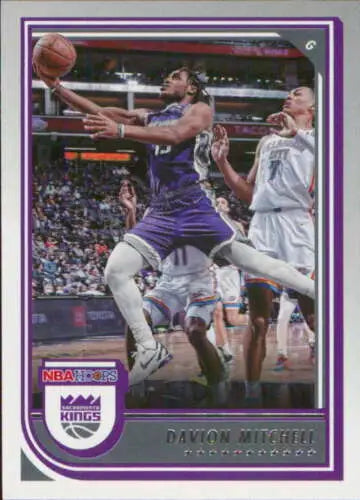 Davion Mitchell basketball card from 2022-23 Panini NBA Hoops with original gloss finish