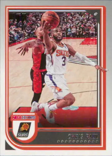 Chris Paul basketball card from 2022-23 Panini NBA Hoops featuring original gloss design