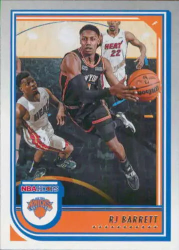 RJ Barrett basketball card from 2022-23 Panini NBA Hoops with original gloss finish