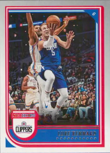 Luke Kennard basketball card from 2022-23 Panini NBA Hoops with original gloss