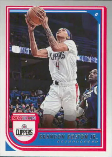 Brandon Boston Jr. basketball card from 2022-23 Panini NBA Hoops featuring original gloss