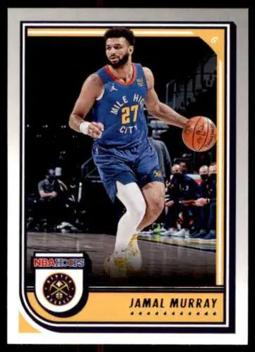 Jamal Murray basketball card from 2022-23 Panini NBA Hoops with original gloss finish