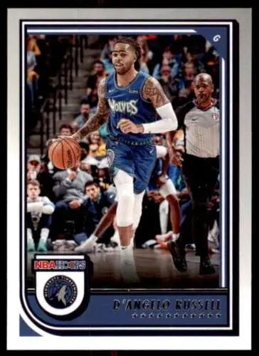 D’Angelo Russell basketball card from 2022-23 Panini NBA Hoops with original gloss finish