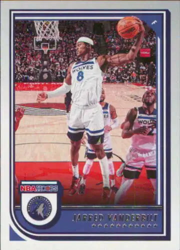 Jared Vanderbilt basketball card from 2022-23 Panini NBA Hoops with original gloss finish