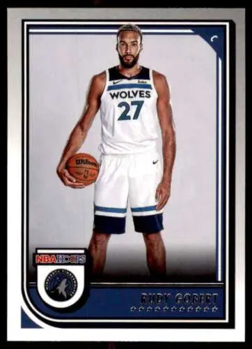 Rudy Gobert basketball card from 2022-23 Panini NBA Hoops with original gloss finish