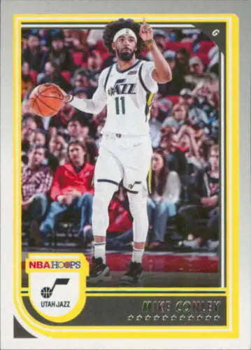 Mike Conley basketball card from 2022-23 Panini NBA Hoops with original gloss finish