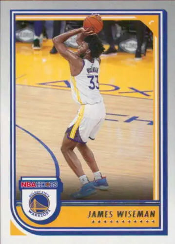 James Wiseman basketball card from 2022-23 Panini NBA Hoops with original gloss finish