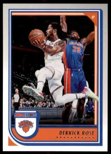 Derrick Rose basketball card from 2022-23 Panini NBA Hoops featuring original gloss