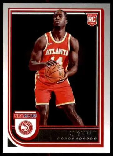 2022-23 Panini NBA Hoops AJ Griffin rookie card with original gloss displayed