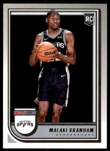 Malaki Branham rookie card from 2022-23 Panini NBA Hoops with original gloss finish