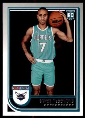 Bryce McGowens basketball card from 2022-23 Panini NBA Hoops with original gloss finish