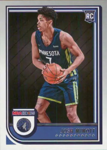 Josh Minott rookie basketball card from 2022-23 Panini NBA Hoops with original gloss