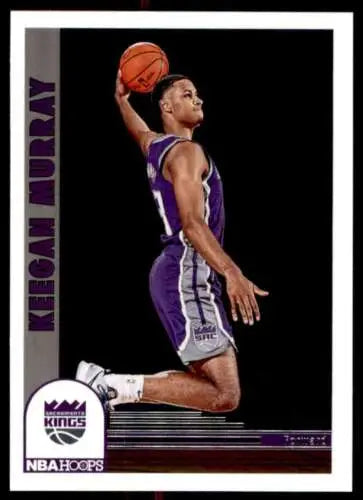 Keegan Murray basketball card from 2022-23 Panini NBA Hoops with original gloss finish