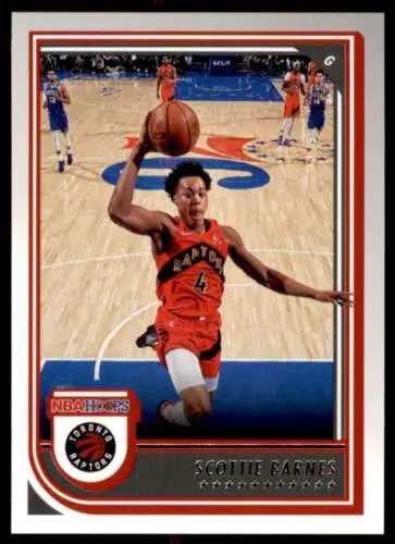 Scottie Barnes basketball card from 2022-23 Panini NBA Hoops with original gloss finish