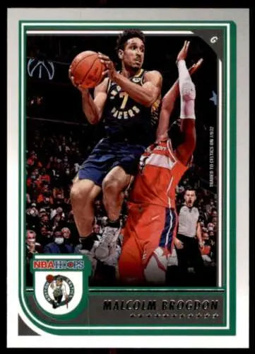 Malcolm Brogdon basketball card from 2022-23 Panini NBA Hoops original gloss collection