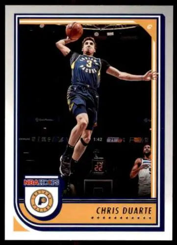 Chris Duarte basketball card from 2022-23 Panini NBA Hoops with original gloss finish