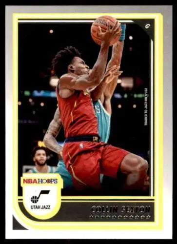 Collin Sexton basketball card in 2022-23 Panini NBA Hoops with original gloss finish