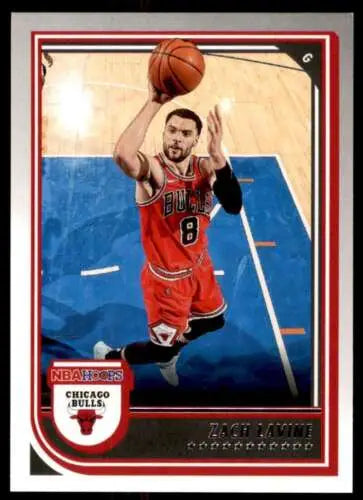 Zach LaVine basketball card from 2022-23 Panini NBA Hoops featuring original gloss finish