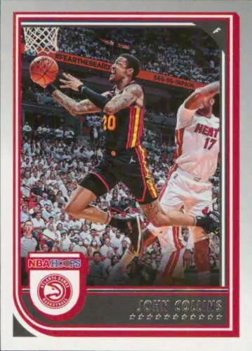 2022-23 Panini NBA Hoops #81 John Collins basketball card with original gloss from Hawks