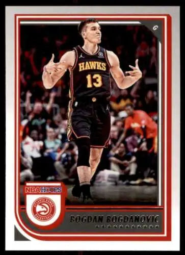 2022-23 Panini NBA Hoops #84 Bogdan Bogdanovic basketball card with original gloss